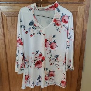 White plus size top
